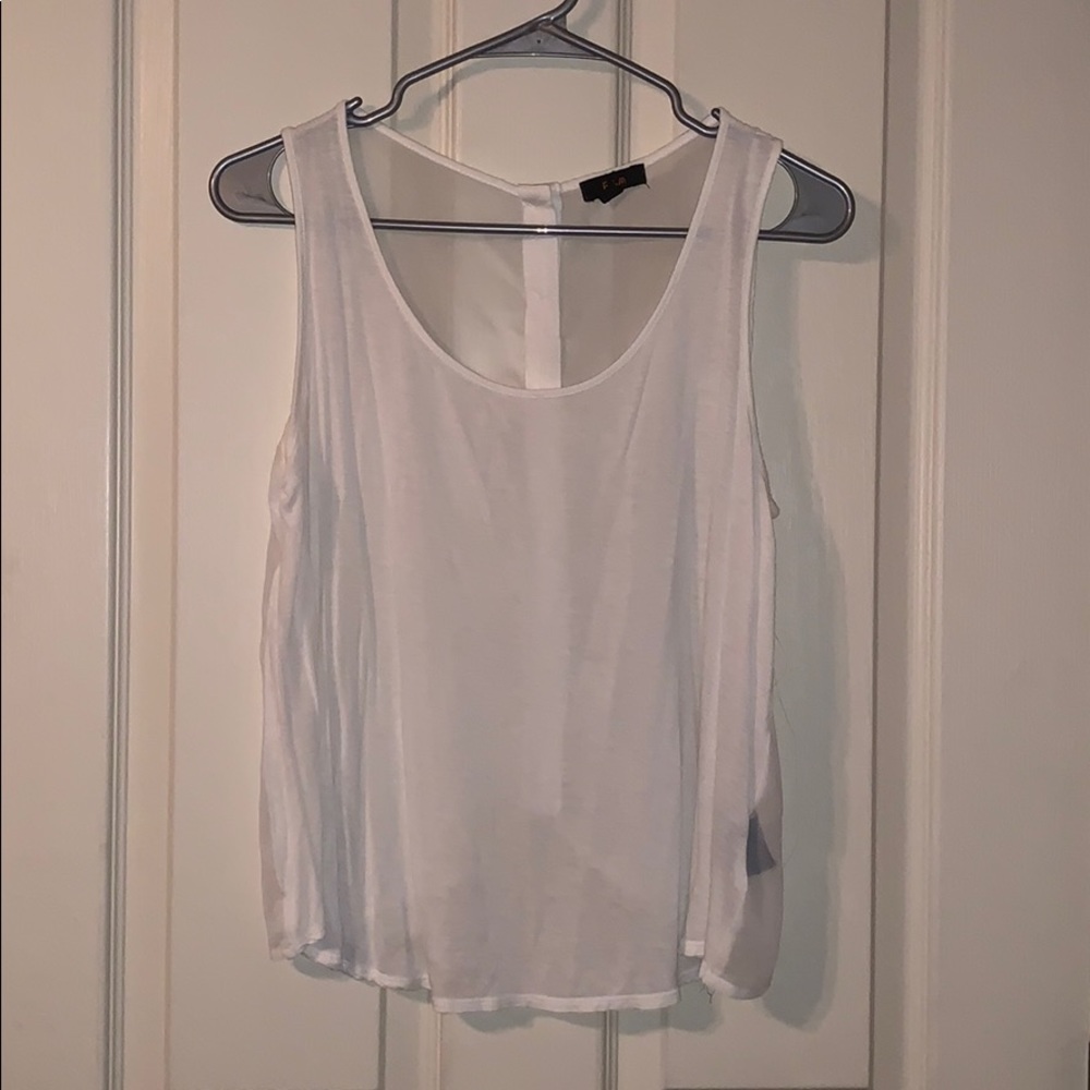 Semi see through tank top